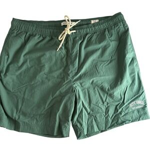 PacSun Swim Trunks Drawstring Elastic Waist Lined Green XL Mens Collegiate Solid